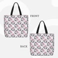 thumbnail image 2 of Honeii Poodle Dog Print Tote Bag, Reusable Grocery Shopping Bag,Shoulder Bag with Inner Pocket, 2 of 7