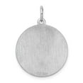 thumbnail image 4 of White Sterling Silver Charm Pendant 26 mm 19 Rhodium-Plated Schipperke Disc, 4 of 4