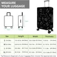 thumbnail image 2 of Travel Luggage Cover Suitcase Protector Fits 18-32 Inch Luggage Wheel Covers Patterned Travel Related Items Flower Luggage Protector Elastic Luggage Anti-scratch Suitcase Cover XL, 2 of 5
