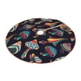 thumbnail image 2 of Bingfone Christmas Tree Skirt Mat Christmas Decoration Interior -Mushroom Doodle, 2 of 8