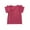 Hot Pink, variant on MeetoTime Kids Summer T-shirt Casual Solid Color Ruffle Sleeve Round Neck Top for Baby Girls 2-8 Years