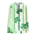 thumbnail image 2 of TaTaai Ladies St. Patrick's Day Fashion Print Loose Round Neck Sweatshirt Long Sleeve Casual Top Soft Comfortable for Daily Home Office Streetwear Gift, 2 of 5