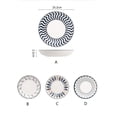 thumbnail image 2 of Japanese Style Underglaze Ceramic Plate Set, Dinner & Salad Plates for Breakfast Western Food Fruit, Durable Tableware for Home Kitchen Daily Use, 2 of 6