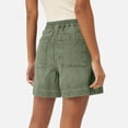 thumbnail image 5 of Only Moment Shorts for Women Polyester,Cotton Quick Dry Lightweight Athletic Running Golf Summer Casual Shorts with Pockets Jean Shorts Womens Stretchy Green,XL, 5 of 9