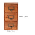 thumbnail image 2 of IFANLANDOR 1 Set Desktop Decorative Box Light Brown Wood Multipurpose Storage for Living Room, 2 of 7