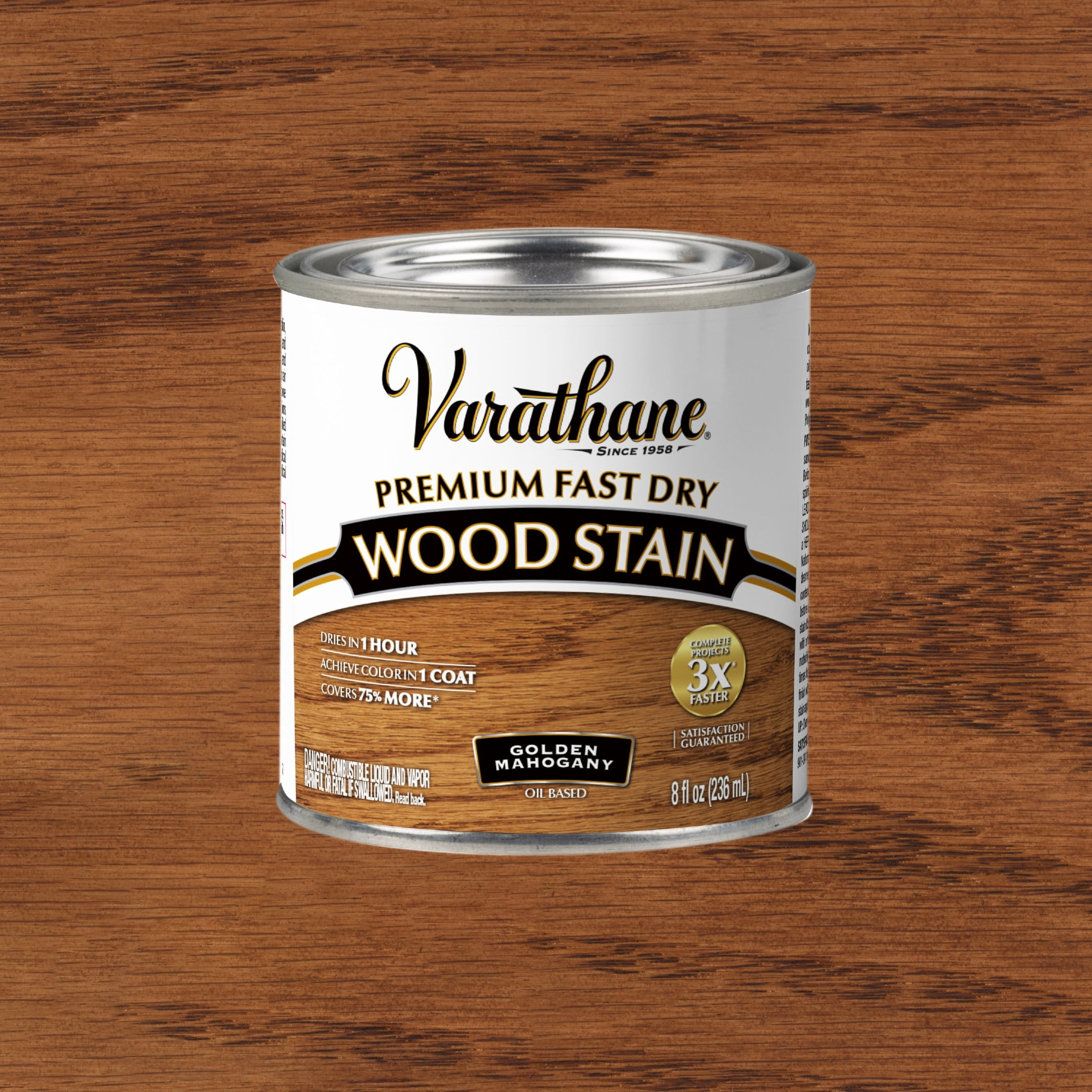 (2 pack) Golden Mahogany, Varathane Premium Fast Dry Wood Stain-262033, 8 fl oz