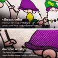 thumbnail image 4 of G128 Combo Pack: Garden Flag Stand Black 36 in x 16 in & Garden Flag Mardi Gras Decoration Three Gnomes 12"x18" Double-Sided Burlap Fabric, 4 of 10