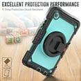 thumbnail image 6 of Samsung Galaxy Tab A7 Lite Heavy Case 8.7 Inch 2022 SM-T200/T205/T207 with Built-in Screen Protector, Dteck 3 in 1 Shockproof Bumper Full Body Drop Protection with 360° Ring Holder,Black+Lightblue, 6 of 8