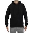 thumbnail image 2 of Men's Heavyweight Fleece-Lined Black Pullover Hoodie, 2 of 2
