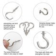 thumbnail image 4 of Uxcell 30pcs Cup Ceiling Hooks 1 Inch Nickel Plating Screw-in Ceiling Wall Thread Hooks Great for Indoor Outdoor Plants, 4 of 7