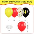 thumbnail image 2 of Globos FEYG Poke con estampado de relámpagos, 30 cm, rojo/amarillo/negro, 2 of 8