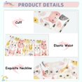 thumbnail image 4 of Dailycode Cotton Pajama Set Snug Fit Long Sleeve Top and Pants for 18M-8Y Watercolor Cat Heads, 4 of 7