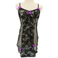 thumbnail image 2 of Limei Sleepwear Womens Chemise Nightgown Slip Lace Lounge Dress, 2 of 7