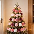 thumbnail image 4 of Christmas Tree Ornaments Velvet Balls, 15 Pack 2.4 Inch Shatterproof Neutral Hanging Ornaments for Christmas Xmas Decoration Indoor Holiday Decorations, 4 of 9