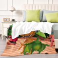 thumbnail image 4 of Dinosaur Train anti-pilling, suave, ligera, esponjosa y acogedora de lujo para hogar y cocina – Perfecta para niños y adultos, 100 x 150 cm, 4 of 6