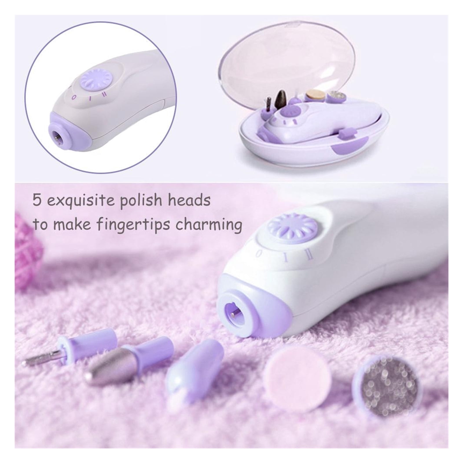 Electric Manicure Pedicure Kit Multifunctional Pedicure Manicure Tools Set Cordless Electric Nail Drill Kit For Men Or Women Nail C