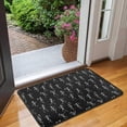 thumbnail image 2 of Black Dancing Skeleton Pattern Door Rugs,Washable Non Slip Door Mats Indoor,Decorative Door Mats,Entry Mat Indoor for Entrance,Bedroom,Kitchen,Bathroom,30"x17", 2 of 6