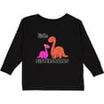 thumbnail image 3 of Inktastic Little Sistersaurus Girls Long Sleeve Toddler T-Shirt, 3 of 5