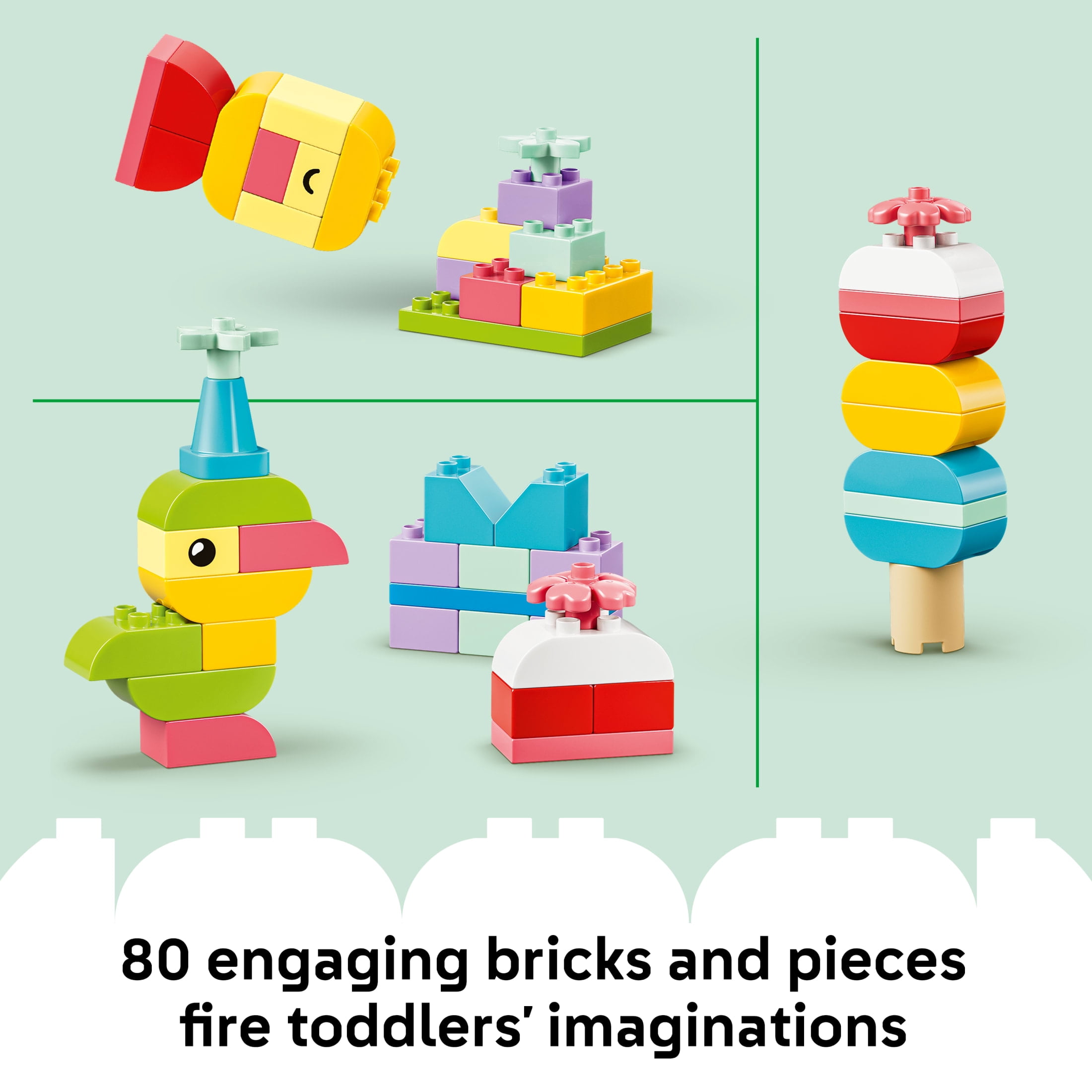 LEGO DUPLO Classic Colorful Creative Box - Educational Building