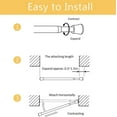 thumbnail image 1 of XNKOLMJ 2Pcs Spring Tension Curtain Rods 28 to 40 Inch  Small Tension Rod Expandable Adjustable Window Tension Rods No Drill(Black), 1 of 5