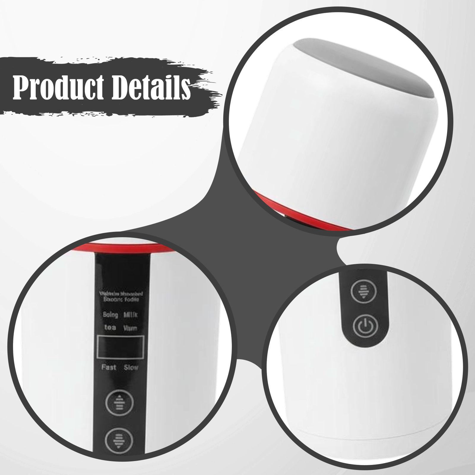 Fiocias Car Heating Cup Car Electric Kettle Digital Temperature Display Fast Boiling 12V White