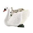 thumbnail image 4 of simhoa Goose Statue Collection Swan Figurine for Bookshelf Swimming Pools Fireplace White, 4 of 8
