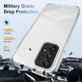 thumbnail image 6 of Compatiable with Samsung Galaxy A53 5G Case Clear, Transparent Crystal Shockproof Phone Case, Slim Anti-Scratch Hard PC + Soft TPU Back Protective Cover Bumper Non-Slip Design, Clear, 6 of 8