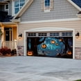 thumbnail image 5 of DAMAI Halloween Garage Door Decorations,13x5.9ft Creepy Cemetery Skeleton Dance Backdrop Halloween Garage Door Banner Cover Horror Night Forest Graveyard Background Spooky Party Decor, 5 of 6