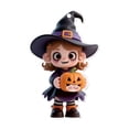 thumbnail image 3 of Halloween Pumpkin With 2D Flat Acrylic Backpack Car Pendant & Keychain – Festive Decor Accessories, 3 of 9