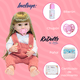 thumbnail image 4 of Muñeca Reborn Emma 55cm | Vinilo Suave Full Body | Overol rosa | Kit Completo, 4 of 4