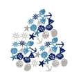thumbnail image 2 of 50 pequeños recortes de madera náuticos para decorar fiestas costeras, suministros de bricolaje, manualidades con temática de playa, adornos de madera Azul, 2 of 8