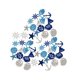 thumbnail image 2 of 50 pequeños recortes de madera náuticos para decorar fiestas costeras, suministros de bricolaje, manualidades con temática de playa, adornos de madera Azul, 2 of 8