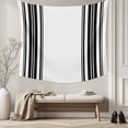 thumbnail image 5 of Black Striped Tapestry for Bedroom Wall Hanging Tapestry, Modern White Striped Abstract Art Aesthetics Ceiling Backdrop Tapestries Poster Blanket Wall Decor for Teens Room Living Room Dorm 59" x 79", 5 of 8