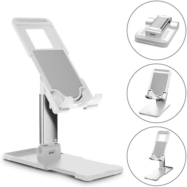 Support de Téléphone Cellulaire Ajustable pour Bureau, Supports Pliables pour Tablette Support de Téléphone Intelligent Portable Compatible avec Samsung Galaxy iPad Mini iPhone 11 X Xr TP Max Téléphone Intelligent Kindle Tablettes