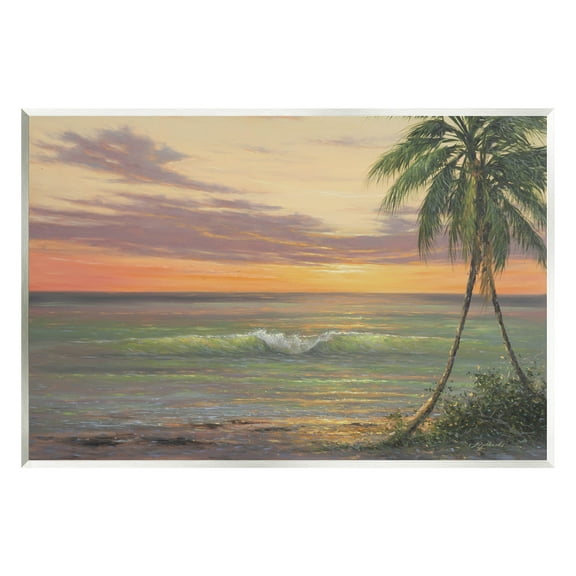 Tropical Ocean Waves Beach Coastal Painting Unframed Art Print Wall Art
