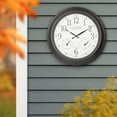 thumbnail image 4 of La Crosse Technology La Crosse 404-89027-INT 18" Outdoor Brown Atomic Analog Temp Clock, 4 of 5