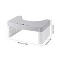 thumbnail image 3 of HLONKToilet Stool Squatting Poop Stool Bathroom Potty Step Stool Toilet Assistance Steps Stackable and Detachable - Blue Portable and Space-Saving Design for Home Use Gray, 3 of 8