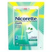 Nicorette Nicotene Gum Spearmint Flavor Coated 2 mg Stop Smoking Aid (200 ct.)