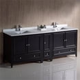 thumbnail image 2 of Fresca Fcb20-361236-U Oxford 84" Free Standing Double Basin Vanity Set - Brown, 2 of 3