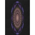 thumbnail image 1 of Ahgly Company Indoor Rectangle Patterned Black Novelty Area Rugs, 4' x 6', 1 of 6