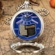 thumbnail image 3 of Reloj de bolsillo de Movimiento musical / Coleccionables clásico con cadena Retro suave para Navidad Regalos de cumpleaños Día del - azul Fernando Reloj de bolsillo musical, 3 of 8