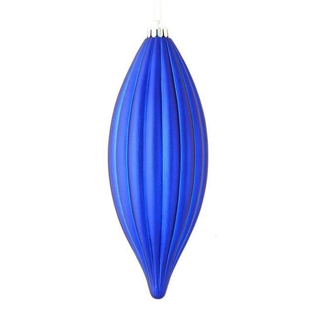 Vickerman M183222M 8 Po. Finial Bleu Cobalt Mat, 4 par Sac - Lot de 18