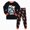 H332-Orange, variant on TOWED22 Little Boys Girls Pajamas 2Pcs Long Sleeve Crewneck Top and Elastic Waist Pants Print Sleepwear Pjs Toddlers