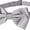 Silver, variant on Jacob Alexander Men's Solid Color Extra Large Pre-Tied Bow Tie - Red