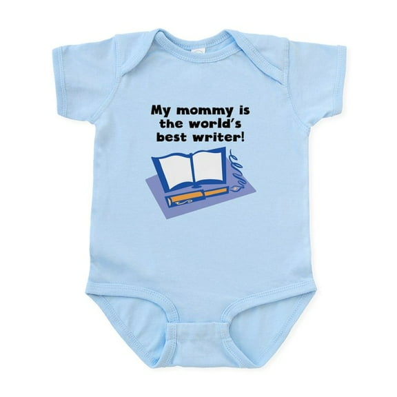 CafePress - My Mommy Is The Words Best Writer Body Suit - Baby Light Bodysuit, Size Newborn - 24 Months