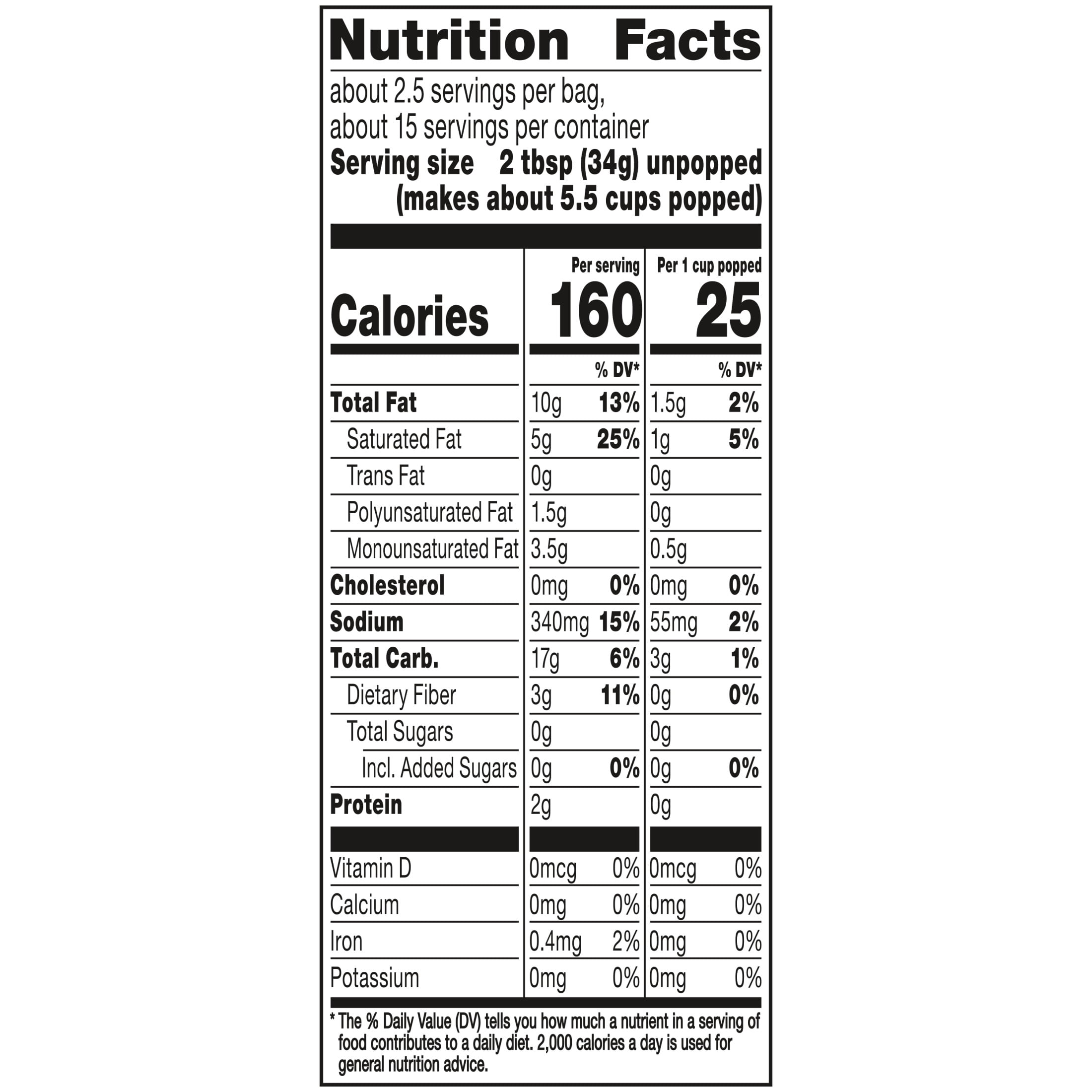 (2 pack) Orville Redenbacher’s Microwave Popcorn, Movie Theater Butter Flavor, 3.29 oz., 6-Count