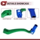 thumbnail image 3 of Palanca de cambio de motocicleta plegable para Kayo T6, aleación de aluminio, palanca de cambio verde con cabeza azul, 3 of 6
