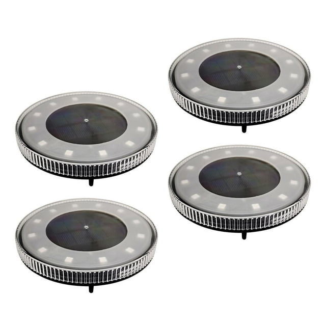lionlar Solar Recessed Lamps Powered Outdoor Waterproof Step Sidewalk Stair Garden