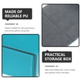 thumbnail image 3 of TABLZONE Sky Blue PU Card Desk Box Games Cards Organizer Durable Scratch Resistant Storage for Poker and Trading Cards, 3 of 5
