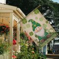 thumbnail image 3 of St. Patrick's Day Garden Flag Irish Garden Flag Gnome Shamrock Clovers House Flag 28''×40'' Linen Vertical Double Sided Garden Flag for Home,Spring Holiday Decor, 3 of 6